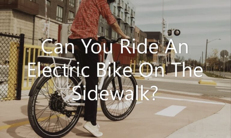 Can You Ride An Electric Bike On The Sidewalk?