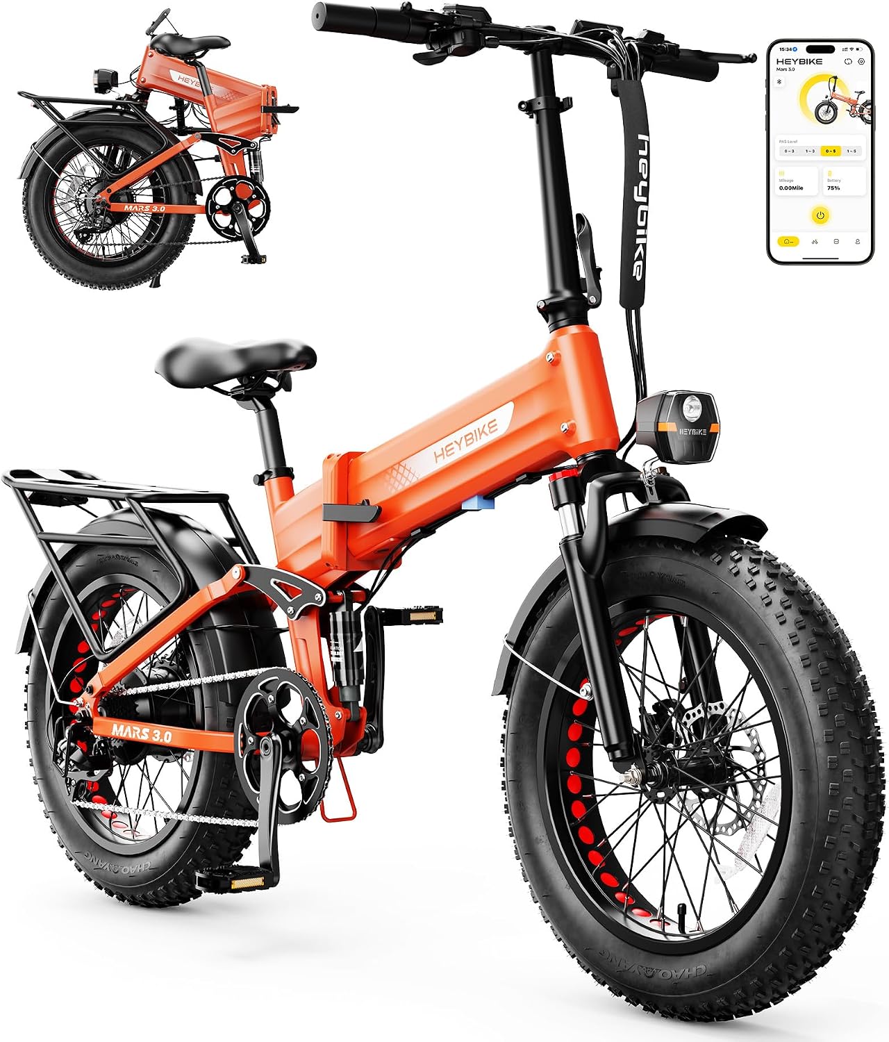 Heybike Mars 3.0 electric bike — linked Amazon configuration